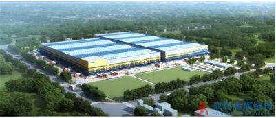 上海寶冶：承建的京東商城倉儲項(xiàng)目鋼結(jié)構(gòu)順利吊裝